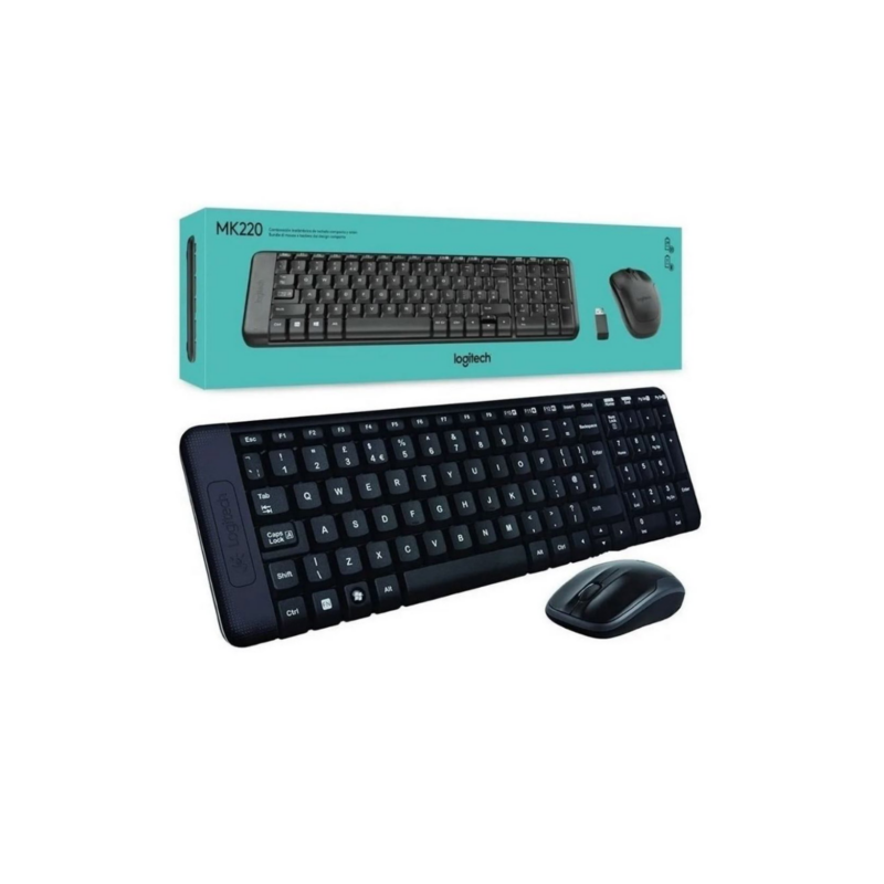 Kit Teclado Y Mouse Inalambrico Logitech MK270 Color Negro