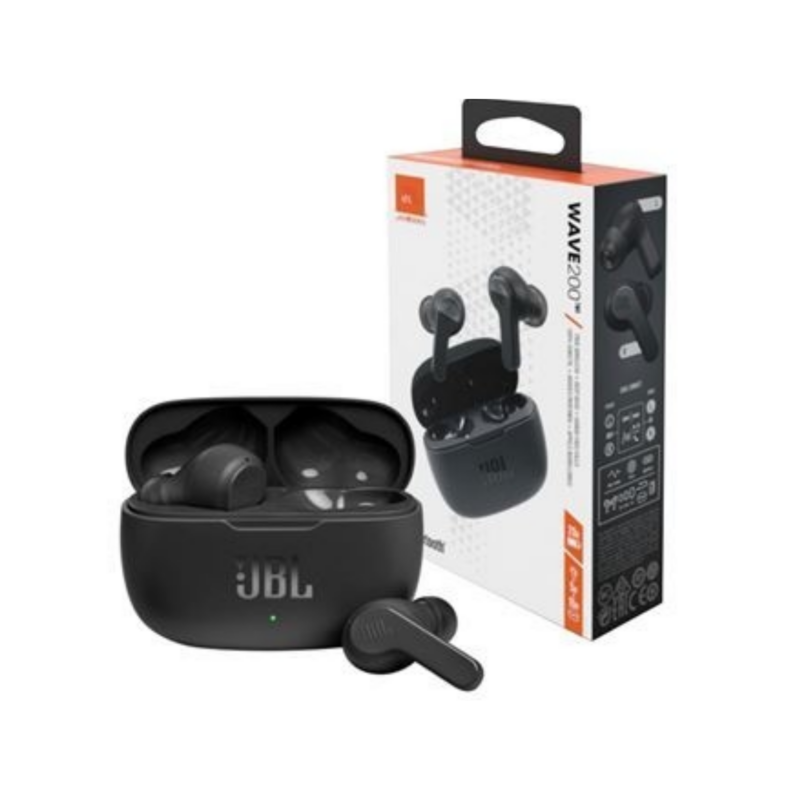 Auriculares Inalambricos True Wireless Jbl Wave Flex Color Negro
