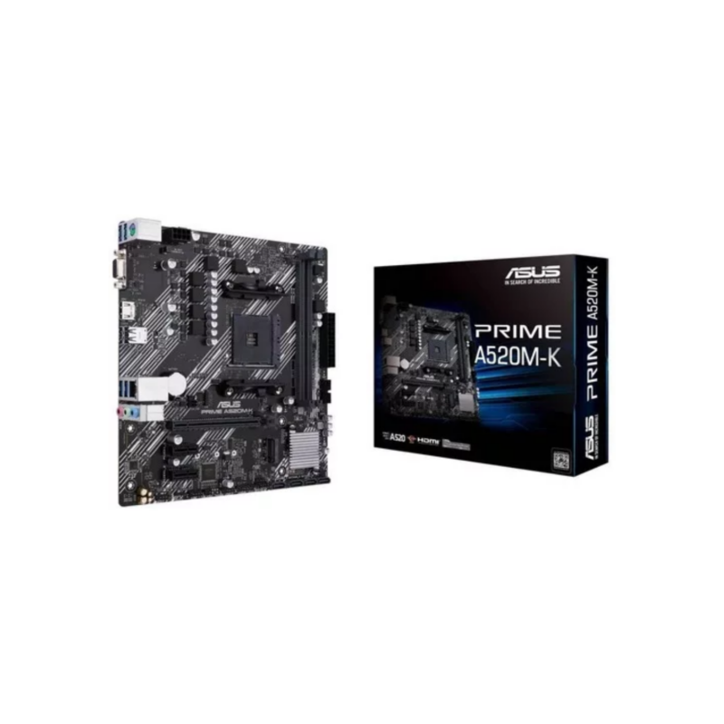 Motherboard Asus Prime A520m K Amd Ryzen 5000x Am4 Ddr4 A520 Color Negro