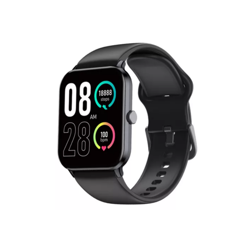 Smartwatch Qcy Gtc Pantalla 1.85 Control De Salud Deportes Color de la caja Negro