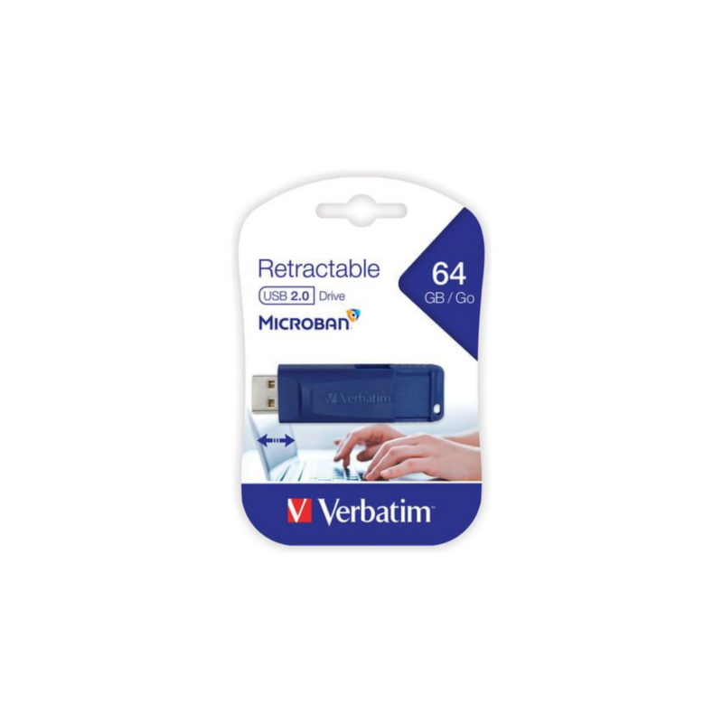 Pendrive Verbatim Store 'n' Go Pinstripe 64GB 2.0 negro