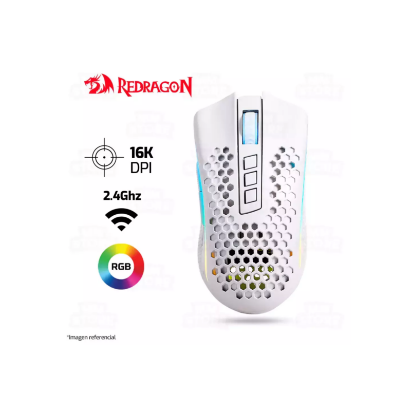 Mouse Gamer Redragon Storm Pro White