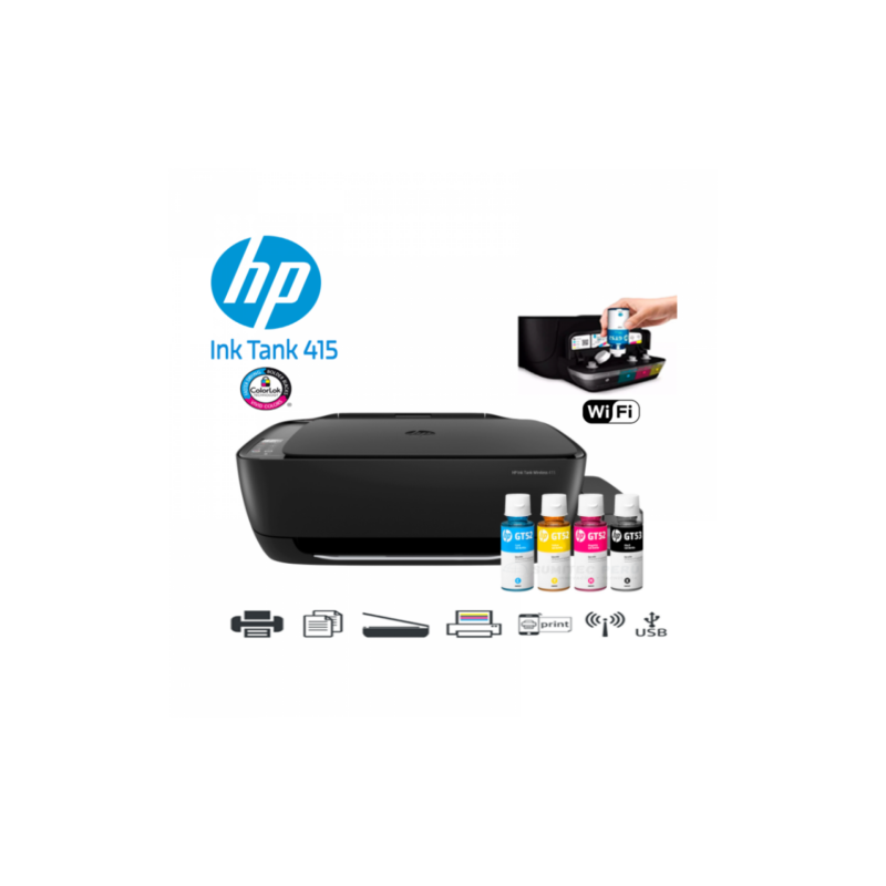 Impresora multifunción a color HP Ink Tank Wireless 415 con wifi 110/220V